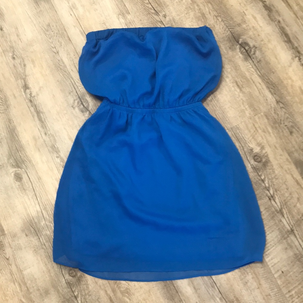 Royal Blue Tube Top Dress